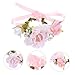 Toyvian Flower Design Pet Collar and Headband Decorative Wreath for Festivals Lightweight and for Cats and Kittens Floral