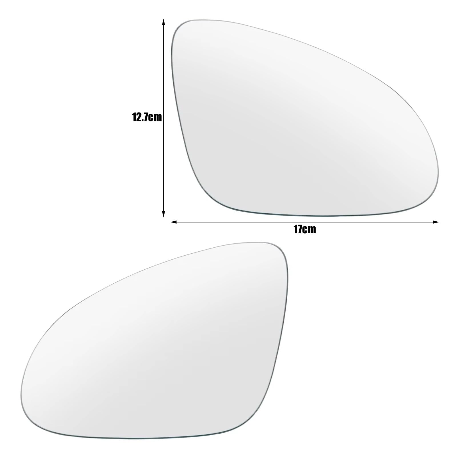Universelles Spiegelglas Kompatibel Mit Opel Für Astra J 2009 2010 2011 2012 2013 2014 2015 2016. Seitenrückspiegelglas Mit Konvexer Oberfläche