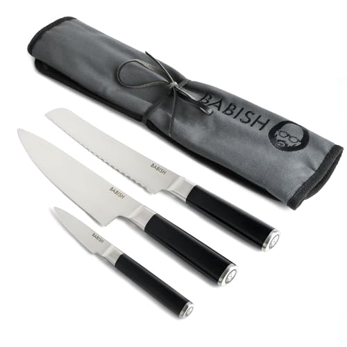 Set Cuchillos Cocina 4 Piezas Acero Inox Base
