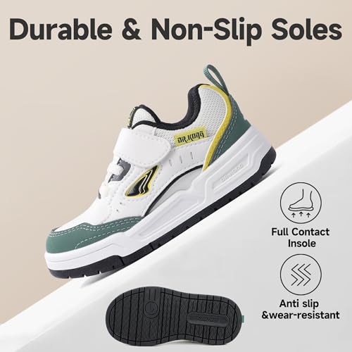 Dr Kong Toddler Boys Girls Shoes Comfortable Casual Fashion Tennis Sneaker Adjustable Strap Walking Running Athletic Sneakers for Toddlers and Little Kids3