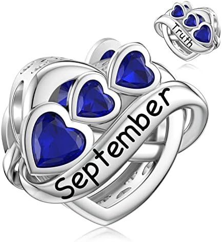 LANBEIDE Sterling Silber Charms for Pandora Birthstone Charms for Women Birthday Christmas Gifts