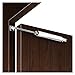 LIAMOS Gate Opener, Automatic Door Closers Flat Wooden Door Closing Tool Closing Speed Adjustable 35KG Loading Household Utility Buffer Door Closer,Multiple Protection(Coffee)