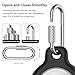 for AirTag Holder - 4 Pack for Apple Tags 1st & 2nd Generation [Screw Lock Carabiner] [Waterproof & Lightweight Cover] for Pets, Keys, Luggage, Backpacks (Black, White, Orange, Blue)