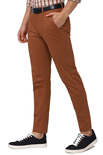 Image of Peter England Men Slim Casual Pants