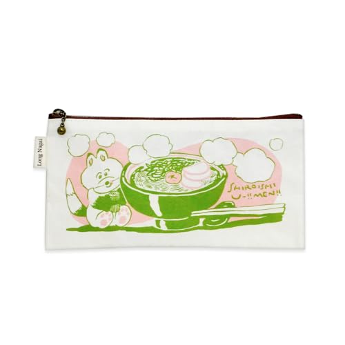 [白石和紙]ポーチ(白石温麺) | Long Nagai 郷土料理 丈夫 育てる 日常使い ギフトにも シンプル デザイン 虎斑楮 お取り寄せ 宮城県[560004]