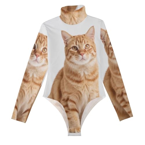 Mamelucos de manga larga para mujer body maillot cuello alto falso salir sexy