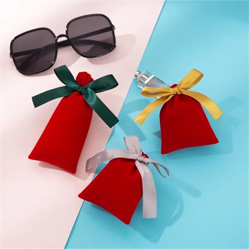 Bolsas de terciopelo antiarañazos para proteger collares y aretes 5