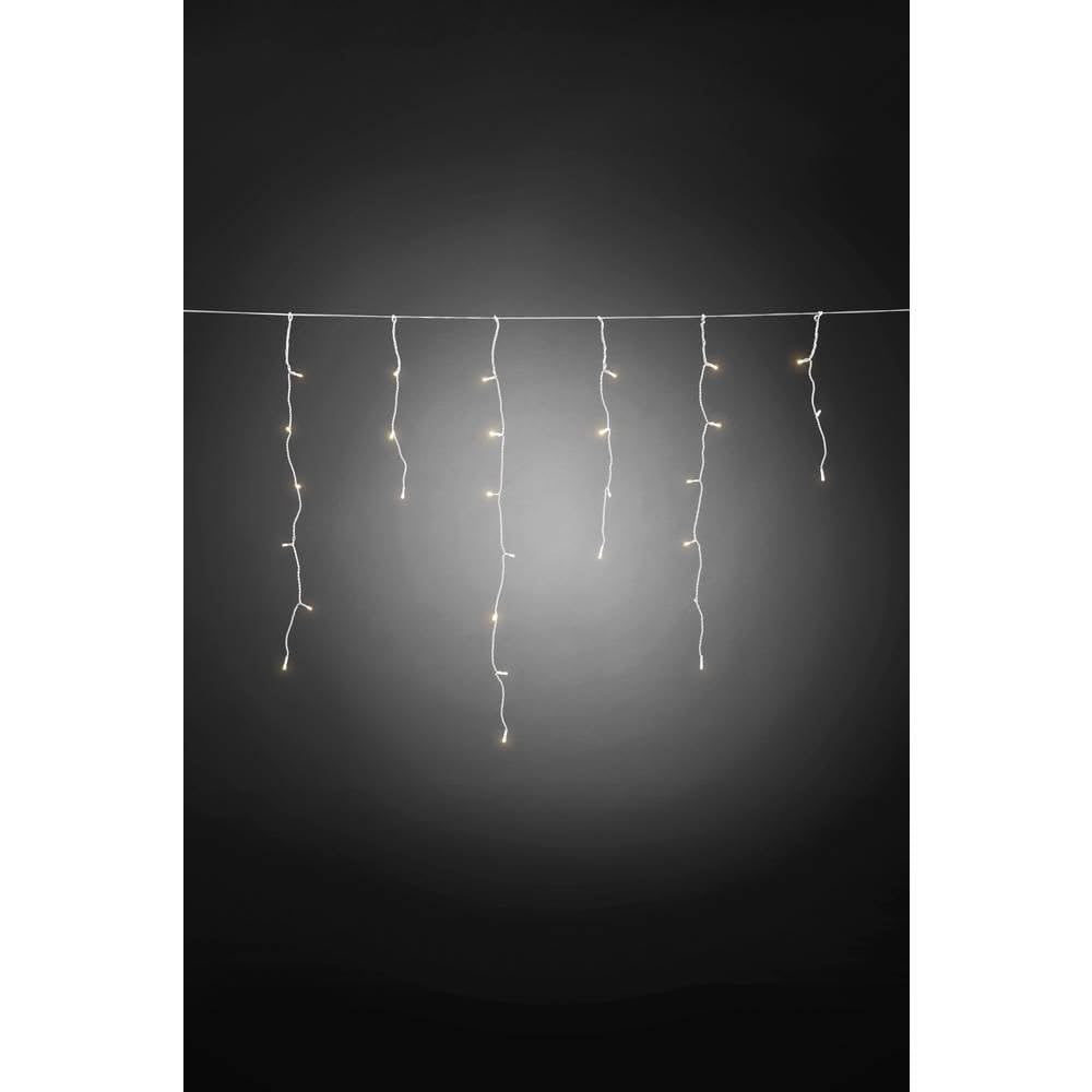 Konstsmide LED Eisregen Lichtervorhang (3739-102) – batteriebetrieben, IP44, 3,5 m