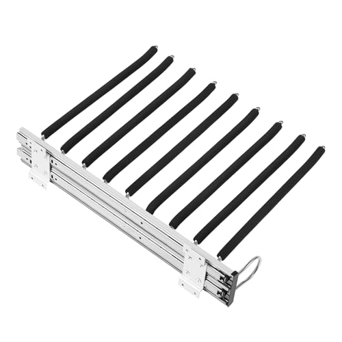 Cintres réglables acier inoxydable 9 barres antidérapantes gain de place placard