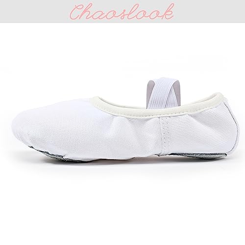 Girls Ballet Dance Shoes Canvas Ballet Slippers Flats Kids Toddlers Practice Shoes Split Sole Stretc