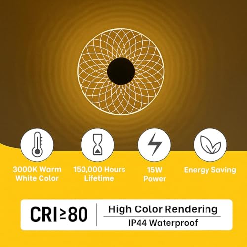 Image of GlowMesh Wall Light for Home Decor | Warm White LED Ceiling Light | Decorative Wall Lamp for Kids, Gift, Party, Home & Office - (1 Pack)