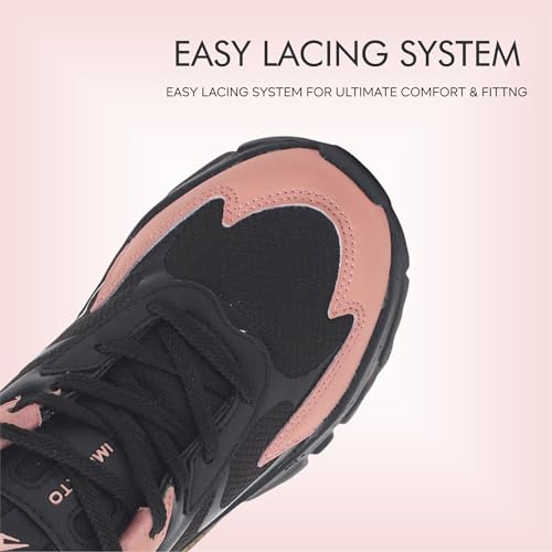 Image of Impakto ChunkFlex Aura Women Chunky Sneaker | Lightweight & Breathable Upper | Comfortable Heel Support | Anti-Skid Outsole for Firm Grip