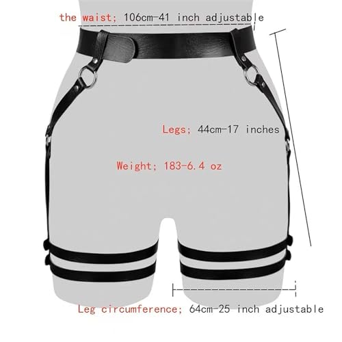 Damen Punk Leder Harness,sexy unterkörper,bein,outfit,strumpfband,gotisch sexy gürtel,taille