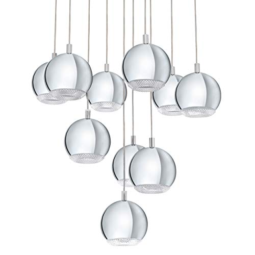 Preisvergleich Produktbild EGLO CONESSA Hängeleuchte 10-flammig, Stahl, 3.3 W, chrom