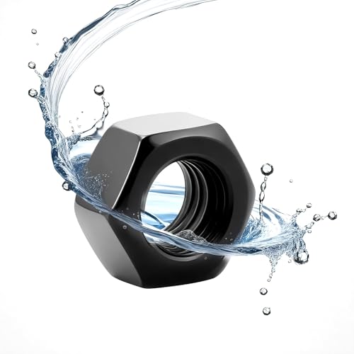 30 Stück M8 Muttern Mutter Schwarz Verzinkt Sechskantmuttern Stahl Hochwertige Muttern für Schrauben Unterlegscheiben Gewindestangen Bolzen Kupplungen Befestigungselemente im Innen und Außenbereich