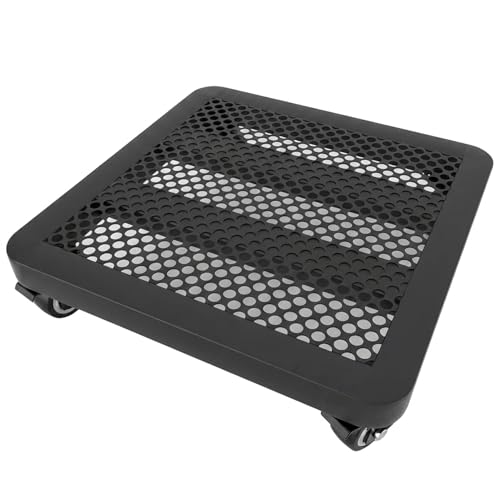 �A�ؔ��X�^���h �ړ��� �Y�f�|�� �ω׏d150kg �u���[�L�t���L���X�^�[4�t ���ی� �A�ؔ��� �K�[�f�j���O���b�N �������O���p �ϗt�A�� �ԕr�u�� �z���C�g 40×50cm (30*30*8cm,�u���b�N)