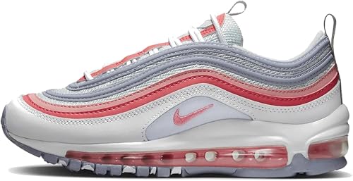Nike Air Max 97 (Big Kid) White/Coral Chalk/Photon Dust 5 Big Kid M
