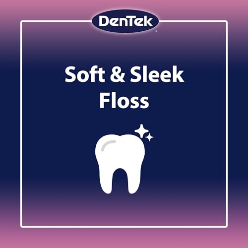 Image of DenTek Comfort Clean Sensitive Gums Floss Picks, Soft & Silky Ribbon, 150 Count, 3 Pack