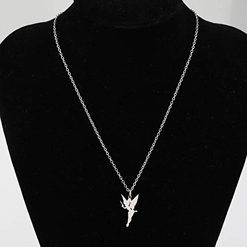 Kuiyai Princess Wendy Pendant Necklace Fairy Tale Quote Silhouette Jewelry thumb #3