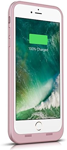iPhone 7/8 Battery Case, Gasopic Rechargeable Charger Case Portable Power Bank Protective Charging Case Cover for iPhone 7, 8 (A-Rose Gold)