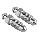 Namvo 2 Stück Bolzen, Entlüftungsschraube, Scheibenbremssattel, Auspuffschraube, verzinktes Metall, Zubehör für Motorräder, Autos, Bremspumpen