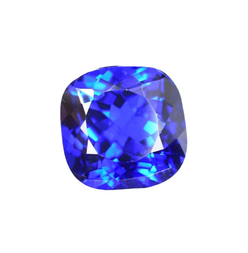Gemme de tanzanite de haute qualité 13 mm taille coussin pour bague et pendentif