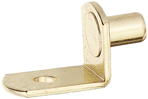 Knape & Vogt 346P BR Shelf Support, 11/16 in L x 1/2 in W, Brass