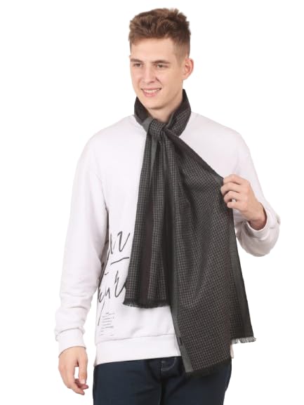 cazzano Grey&Check Stay warm and stylish this winter with our Classic Men’s Muffler-picture-28