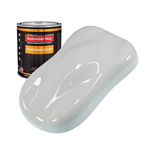 Restoration Shop - Classic White Urethane Basecoat Auto Paint - Quart Paint Color Only - Professional High Gloss Automotive