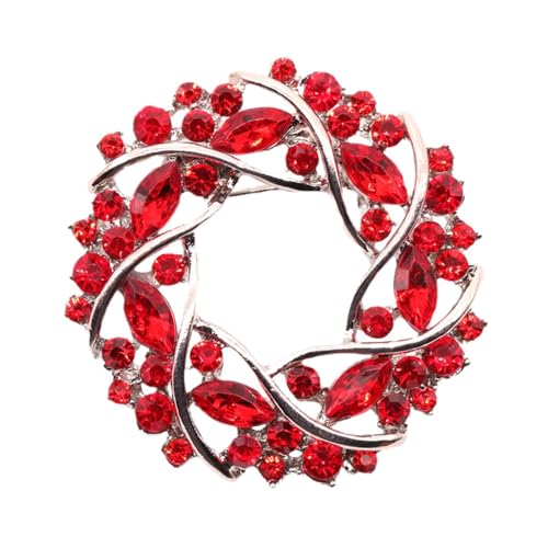 Image of Colorful Rhinestone Crystal Sunflower Brooch Pin for Women Dress Hat Decoration