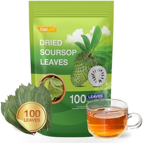 NalLife Soursop Leaves Tea - 100 Dried Whole Leaves for Tea