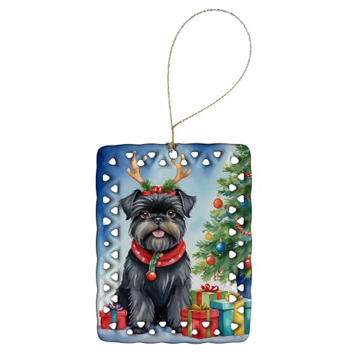 Caroline's Treasures Affenpinscher Dogs Hanging Christmas Ornament