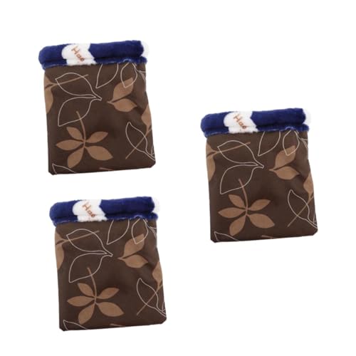 HANABASS 3 Piezas Saco Dormir Mascotas Pequeño Cálido y Portátil para Hámsters y Conejos Envolvente y Nido Acogedor para Lecho Cobayas Color Aleatorio Color Aleatorio