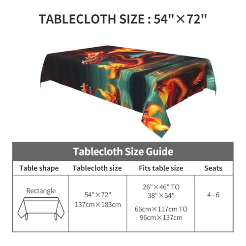Nappe dragon grand format pour protéger et décorer votre table - 8
