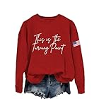 Romever Charlie Kirk Sweatshirt Women, Charlie Kirk Freedom Shirt Long Sleeves(Freedom04, X-Large)