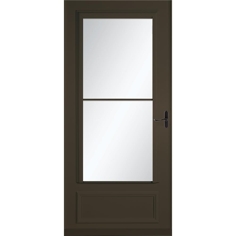 LARSON Brown 370-85 Midview 34-in by 81-in Storm Door with Aged