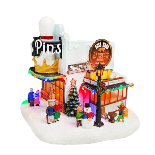 Pueblo de Navidad musical para decorar el salón y crear ambiente festivo en casa 2