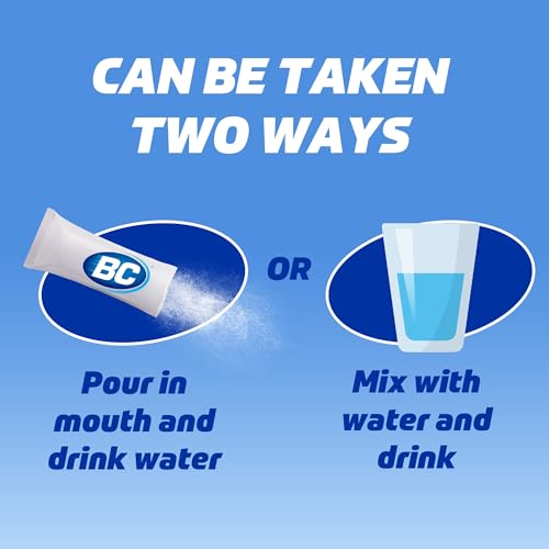 BC Powder Original Strength Pain Reliever, Aspirin Dissolve Packs, 50 Count