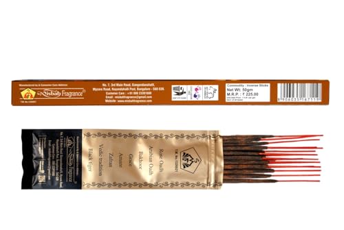 Image of Misbah Fragrance Silky Oudh Premium Incense Sticks Mixed Soothing Fragrances of Classic Oudh Premium Incense Sticks (Pack of 6)