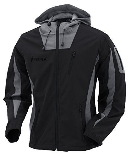 FROGG TOGGS Willow Creek Softshell Fleece Jacket, Women's, Black/Gray, Size Large