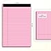 AILZFEI Pink Purple Small Legal Pad 5 x 8 College Ruled Color Legal Pads Paper Notepads 6 Pack Sturdy Back Writing Pads 5 x 8 Note Pads Perforated Narrow Ruled Pads of Paper