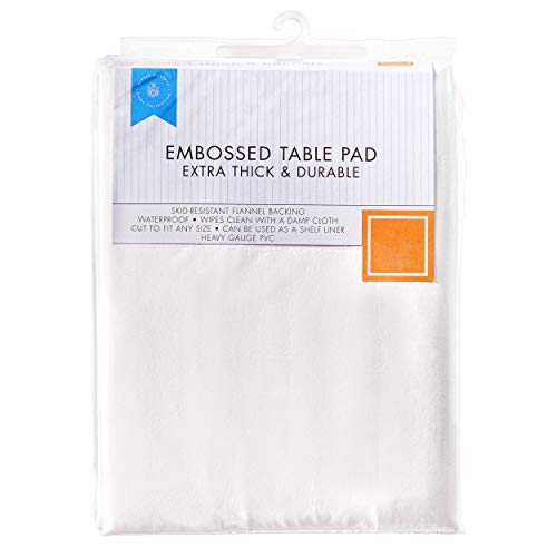 Sultan's Linens Extra Thick Durable Vinyl Table Pad Waterproof with Flannel Backing