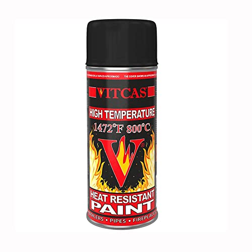 VITCAS 400ml Black Heat Resistant Spray Paint