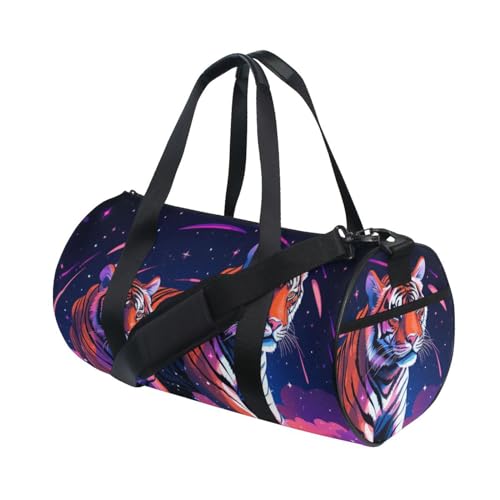 Generic Gym Bags for Men Women, Travel Duffle Bag, Lightweight Weekender Duffel Bag, Workout Duffle Sports Bag for Travel Yoga, Tiger (5), YYGYM23HIH4992