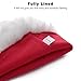 B-Land Unisex-Adult's Santa Hat, Christmas Hat for Adults Women Men Extra Thicken Xmas Holiday Hat with Comfort Liner