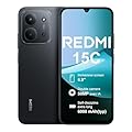 XIAOMI Redmi 15C 4+256GB Smartphone, Display 6.9" HD+ 120Hz, Batteria 6000mAh, Fotocamera 50MP, Processore Octa-Core, Supporta la ricarica rapida da 33 W, Senza Caricatore-Nero mezzanotte