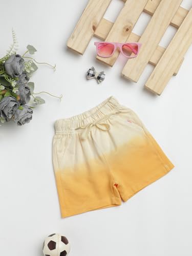 Image of Milou Girls 100% Cotton Stripes Allover Print Biowash Shorts | Soft & Breathable, Safe Dyes, Label-Free Comfort