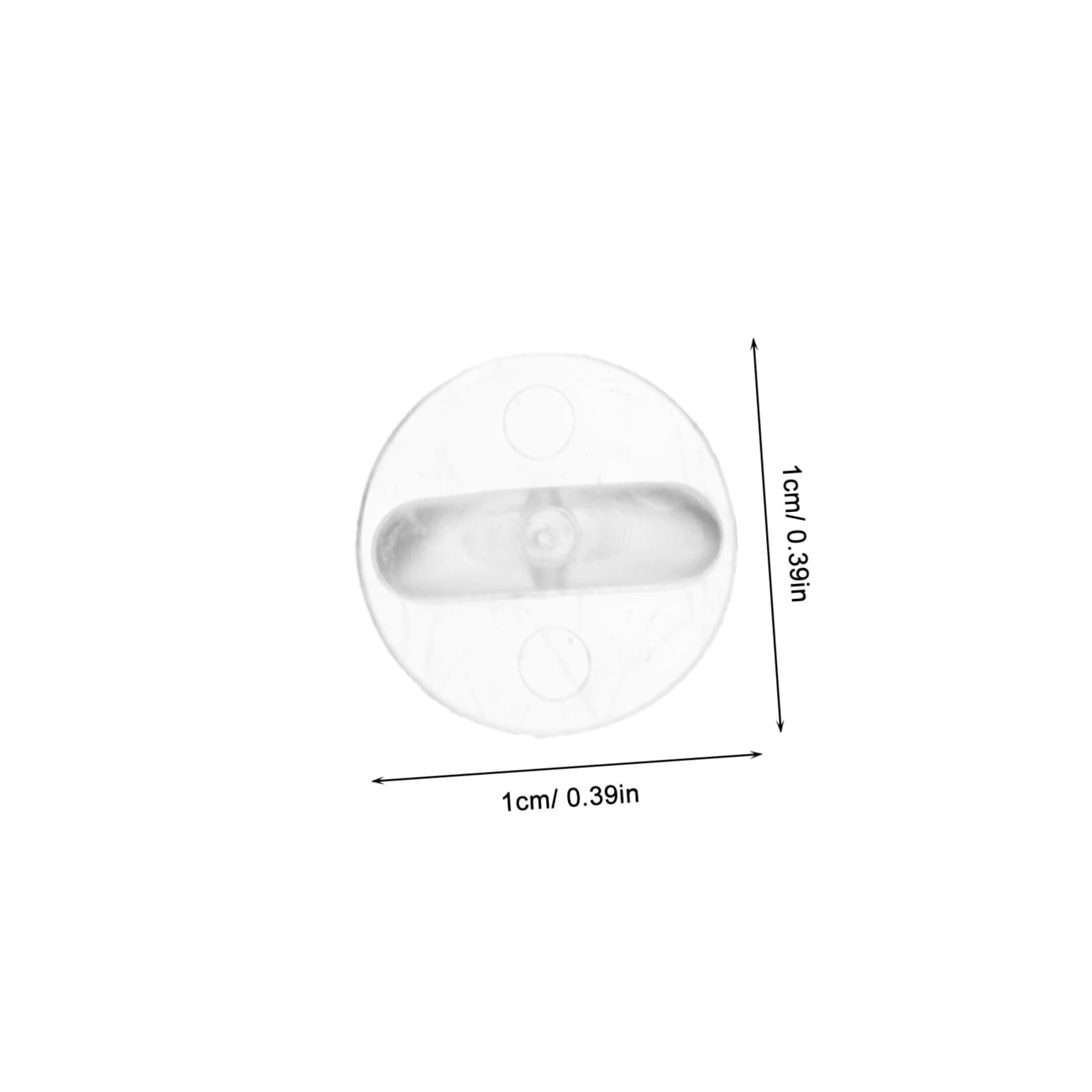 KALLORY 100Pcs Transparent Pin Backs Durable Pin Backings for Brooches DIY Jewelry Making Lightweight and Portable Craft Accessories for Hats Badges and Clothing