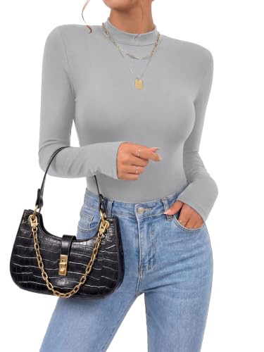 Image of OPOIPIN Women's Long Sleeve Basic Bodysuit