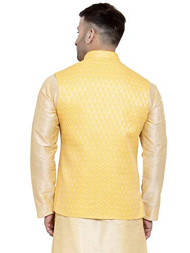 Image of Badoliya & Sons Men's Brocade Zari Nehru Jacket /Waist Coat